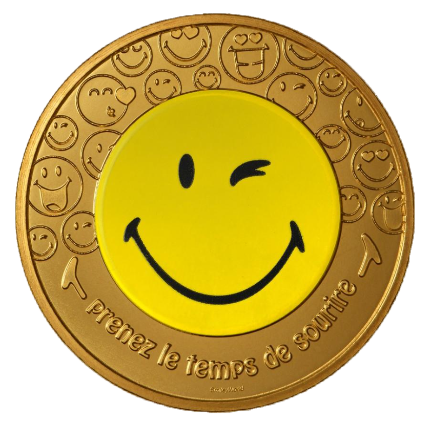 CADEAU: Mini médaille Smiley- Joie